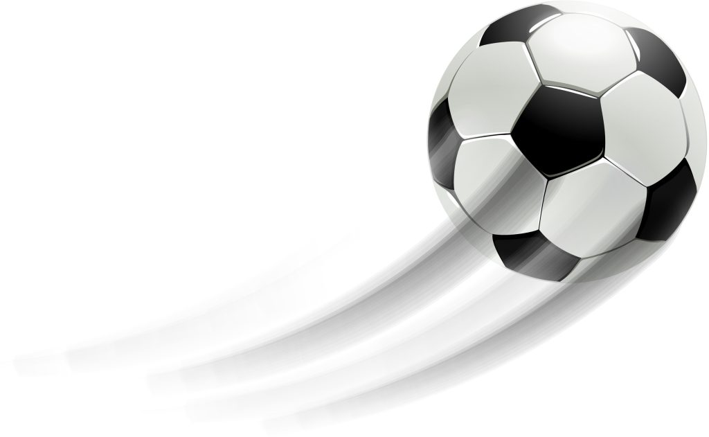 fliegender Fußball